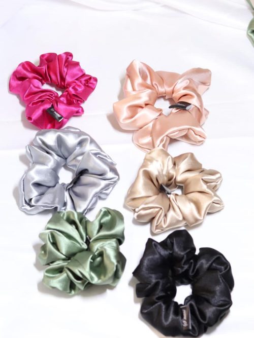 .6 x Satin Scrunchies Combo