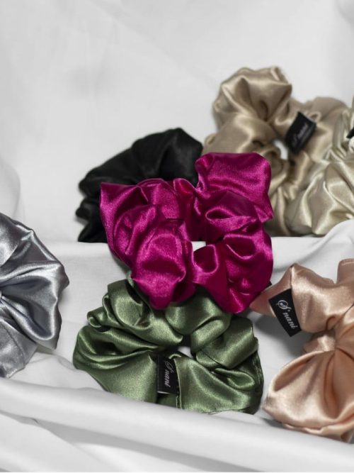 .Bulk Satin Scrunchies